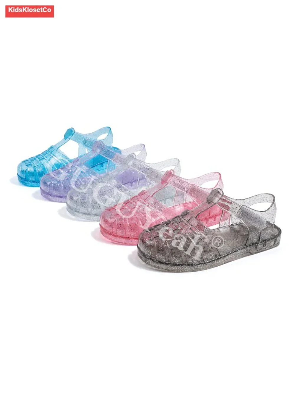 Closed Toe Jelly Sandals Girls Princess Costume Summer Shoes Fisherman